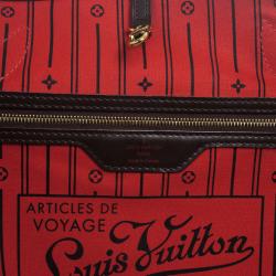 Pre Owned Louis Vuitton Damier Ebene Neverfull Tote GM