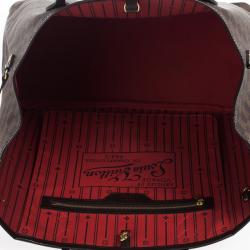 Pre Owned Louis Vuitton Damier Ebene Neverfull Tote GM