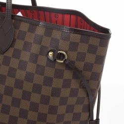 Pre Owned Louis Vuitton Damier Ebene Neverfull Tote GM