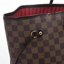 Pre Owned Louis Vuitton Damier Ebene Neverfull Tote GM