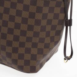 Pre Owned Louis Vuitton Damier Ebene Neverfull Tote GM