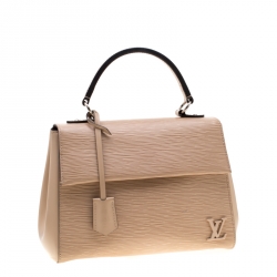 Pre Owned Louis Vuitton Jaune Pale Epi Leather Cluny BB Bag