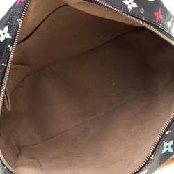 Pre Owned Louis Vuitton Black Monogram Multicolore Trouville Bag