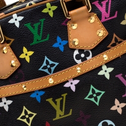 Pre Owned Louis Vuitton Black Monogram Multicolore Trouville Bag