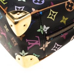 Pre Owned Louis Vuitton Black Monogram Multicolore Trouville Bag