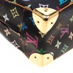 Pre Owned Louis Vuitton Black Monogram Multicolore Trouville Bag
