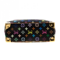 Pre Owned Louis Vuitton Black Monogram Multicolore Trouville Bag