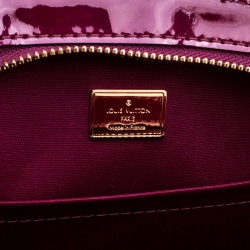 Pre Owned Louis Vuitton Rouge Fauviste Monogram Vernis Brea PM NM Bag