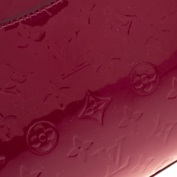 Pre Owned Louis Vuitton Rouge Fauviste Monogram Vernis Brea PM NM Bag