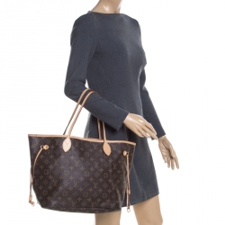 Pre Owned حقيبة لوي فيتون نيفرفول كانفاس مونوغرامي MM