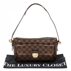 Pre Owned Louis Vuitton Damier Ebene Canvas Ravello GM Bag