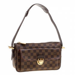 Pre Owned Louis Vuitton Damier Ebene Canvas Ravello GM Bag