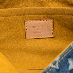 مملوكة مسبقًا حقيبة لوي فيتون ميني بليتي صغيرة دنيم مونوغرامي زرقاء