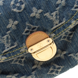 مملوكة مسبقًا حقيبة لوي فيتون ميني بليتي صغيرة دنيم مونوغرامي زرقاء