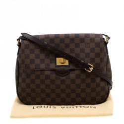 Pre Owned Louis Vuitton Damier Ebene Canvas Besace Rosebery Bag