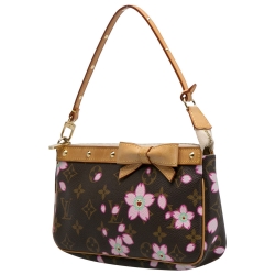 مملوكة مسبقًا حقيبة اكسسوارات صغيرة لوي فيتون شيري بلوسوم كانفاس مونوغرامي