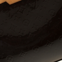 Pre Owned Louis Vuitton Amarante Monogram Vernis Brea MM Bag