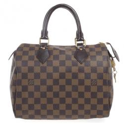 Pre Owned Louis Vuitton Damier Ebene Speedy 25