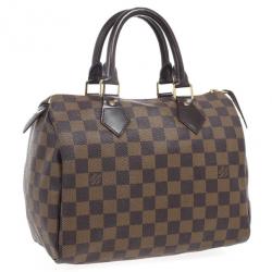 Pre Owned Louis Vuitton Damier Ebene Speedy 25
