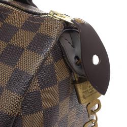 Pre Owned Louis Vuitton Damier Ebene Speedy 25