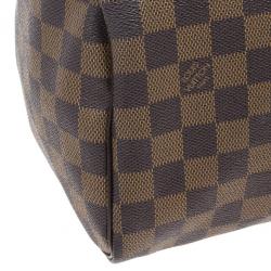 Pre Owned Louis Vuitton Damier Ebene Speedy 25