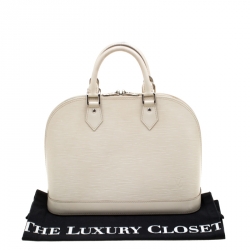 مملوكة مسبقًا Louis Vuitton Cream Epi Leather Alma PM Bag