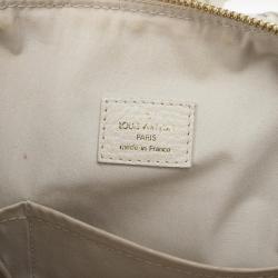 Pre Owned Louis Vuitton Blue And White Monogram Mini Lin Croisette Marina PM Bag