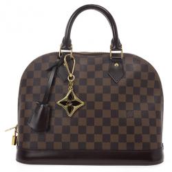 مملوكة مسبقًا Louis Vuitton Damier Ebene Alma PM and Puzzle Key Ring