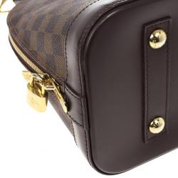 مملوكة مسبقًا Louis Vuitton Damier Ebene Alma PM and Puzzle Key Ring