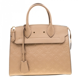 Pre Owned Louis Vuitton Dune Monogram Empreinte Leather Pont Neuf MM Bag