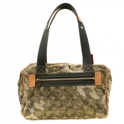 مملوكة مسبقًا Louis Vuitton Light Olive Green Monogramouflage Denim Limited Edition Jasmine Satchel
