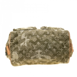 مملوكة مسبقًا Louis Vuitton Light Olive Green Monogramouflage Denim Limited Edition Jasmine Satchel