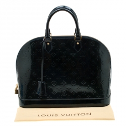 مملوكة مسبقًا Louis Vuitton Blue Nuit Monogram Vernis Alma GM Bag