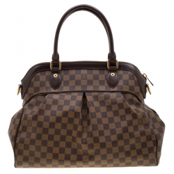 Pre Owned Louis Vuitton Damier Ebene Canvas Trevi GM Bag