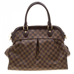 Pre Owned Louis Vuitton Damier Ebene Canvas Trevi GM Bag