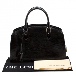 مملوكة مسبقًا Louis Vuitton Black Electric Epi Leather Pont Neuf PM Bag