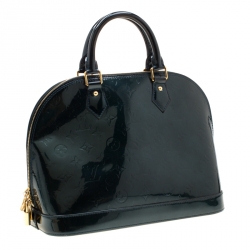 مملوكة مسبقًا Louis Vuitton Bleu Nuit Monogram Vernis Leather Alma PM Bag