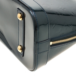 مملوكة مسبقًا Louis Vuitton Bleu Nuit Monogram Vernis Leather Alma PM Bag