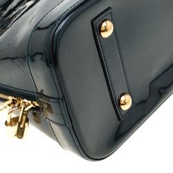 مملوكة مسبقًا Louis Vuitton Bleu Nuit Monogram Vernis Leather Alma PM Bag