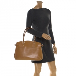 Pre Owned حقيبة لوي فيتون باسي جلد أيبي كانيل بني فاتح GM