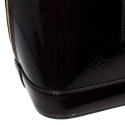Pre Owned Louis Vuitton Monogram Vernis Amarante Alma GM