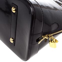 Pre Owned Louis Vuitton Monogram Vernis Amarante Alma GM
