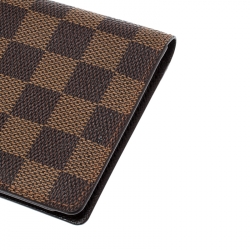 Louis Vuitton Damier Ebene Canvas Porte Valeurs Organizer Wallet