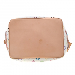 مملوكة مسبقًا Louis Vuitton White Monogram Leather Multicolore Petit Noe Bag