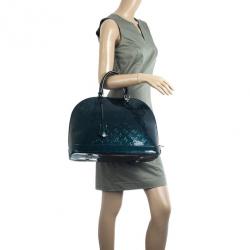 Pre Owned Louis Vuitton Petroleum Vernis Alma GM 