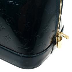 Pre Owned Louis Vuitton Petroleum Vernis Alma GM 