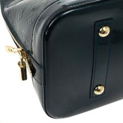 Pre Owned Louis Vuitton Petroleum Vernis Alma GM 