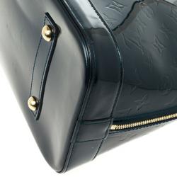 Pre Owned Louis Vuitton Petroleum Vernis Alma GM 