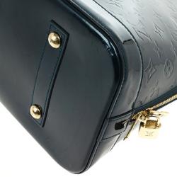 Pre Owned Louis Vuitton Petroleum Vernis Alma GM 