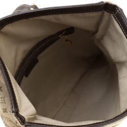 Pre Owned حقيبة يد لوي فيتون ميني لين فرانسواز مونوغرامية كاكية